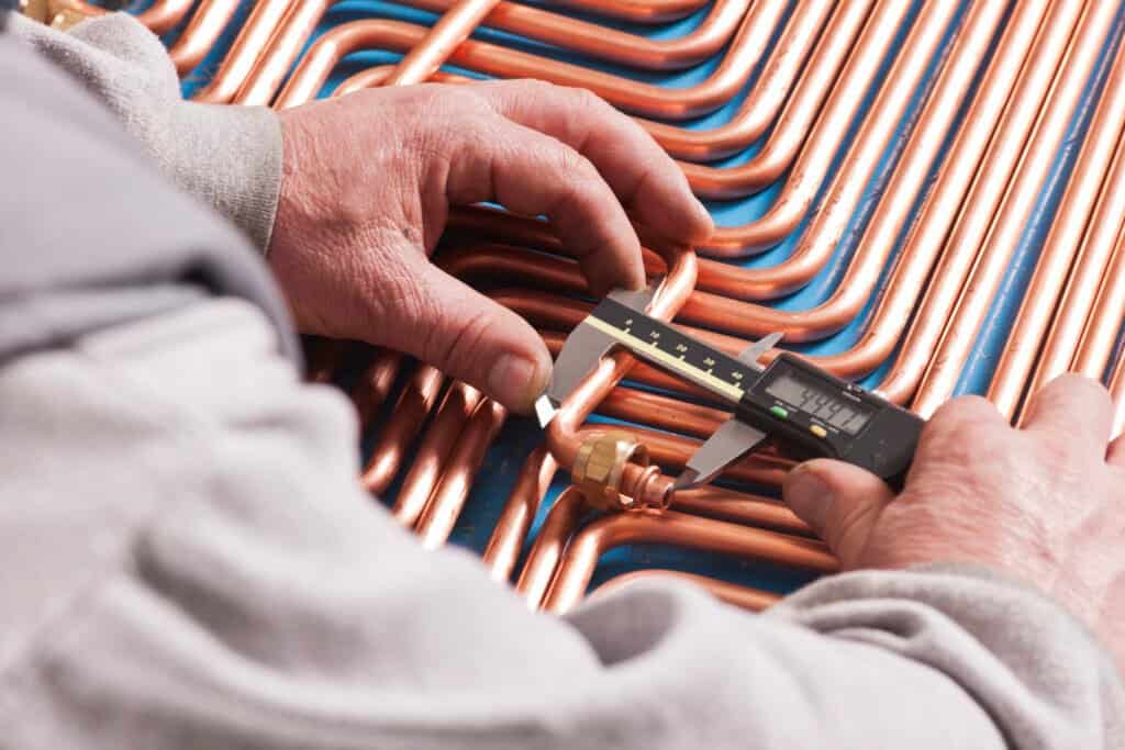 Measuring by electronic slide gauge
